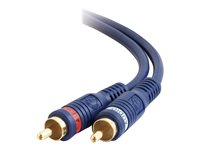 C2G Velocity - Câble audio - RCA mâle pour RCA mâle - 2 m - paire torsadée blindée (STP) 80212