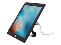 Compulocks iPad 9.7" Lock and Security Display Case With Keyed Cable Lock - Coque de protection pour tablette - plastique - noir - pour Apple 9.7-inch iPad (6ème génération); 9.7-inch iPad Pro IPADAIRBB
