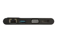 StarTech.com StarTech.com Adaptateur multiport AV numérique USB-C avec télécommande de présentation - VGA/HDMI 4K, RJ45 GbE - BNDDKTCHVPRS - Station d'accueil - USB-C - VGA, HDMI - GigE BNDDKTCHVPRS