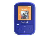 SanDisk Clip Sport Plus - Lecteur numérique - 16 Go - bleu SDMX28-016G-G46B