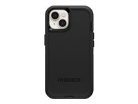 OtterBox Defender Series - Coque de protection pour téléphone portable - compatibilité avec MagSafe - polycarbonate, caoutchouc synthétique - noir - pour Apple iPhone 15 Pro 77-92537