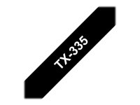 Brother TX - Blanc sur noir - Rouleau (1,2 cm) 1 cassette(s) ruban laminé - pour P-Touch PT-30, PT-7000, PT-8000, PT-PC TX335