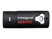 Integral Crypto Drive FIPS 140-2 - Clé USB - chiffré - 16 Go - USB 2.0 - FIPS 140-2 Level 2 INFD16GCRYPTO140-2