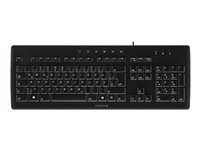 CHERRY STREAM 3.0 - Clavier - USB - Belge - commutateur : CHERRY SX - noir G85-23200BE-2