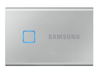 Samsung T7 Touch MU-PC1T0S - SSD - chiffré - 1 To - externe (portable) - USB 3.2 Gen 2 (USB-C connecteur) - AES 256 bits - argent MU-PC1T0S/WW