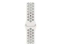 Apple Nike - Bracelet pour montre intelligente - 45 mm - taille Regular - blanc summit/noir MPH13ZM/A