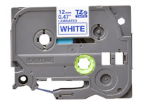 Brother TZe-233 - Bleu sur blanc - Rouleau (1,2 cm x 8 m) 1 cassette(s) ruban laminé - pour Brother PT-D210, D600, H110, P750, P950; P-Touch Cube PT-P300; P-Touch Cube Pro PT-P910 TZE233