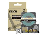 Epson LabelWorks LK-6TKN - Métallique - or sur clair - Rouleau (2,4 cm x 9 m) 1 cassette(s) boîte de suspension - cartouche de bande - pour LabelWorks LW-C610 C53S672098