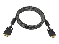 Vision Professional Premium Braided - Câble VGA - HD-15 (VGA) (M) pour HD-15 (VGA) (M) - 15 m - vis moletées TC 15MVGAP/HQ