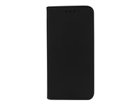 Uniformatic Folio - Protection à rabat pour téléphone portable - polyuréthane, polyuréthanne thermoplastique (TPU) - noir - pour Samsung Galaxy S6 90520