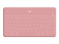 Logitech Keys-To-Go - Clavier - Bluetooth - QWERTY - Néerlandais/Anglais - rose blush - pour Apple iPad/iPhone/TV 920-010059