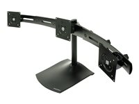 Ergotron DS100 Triple-Monitor Desk Stand - Pied - pour 3 écrans LCD - aluminium, acier - noir - Taille d'écran : jusqu'à 21 pouces - montrable sur bureau 33-323-200