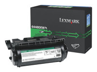 Lexmark - À rendement extrêmement élevé - noir - original - cartouche de toner - pour Lexmark T644, T644dn, T644dtn, T644n, T644tn 64480XW
