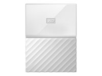 WD My Passport WDBS4B0020BWT - Disque dur - chiffré - 2 To - externe (portable) - USB 3.0 - AES 256 bits - blanc WDBS4B0020BWT-WESN