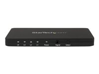 StarTech.com Switch vidéo HDMI automatique à 4 ports avec boîtier en aluminium et support MHL - Commutateur HDMI 4x1 - 4K 30Hz - Commutateur vidéo/audio - 4 x HDMI - de bureau - AC 100/230 V - pour P/N: SVA5M3NEUA VS421HD4K