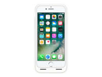 Apple Smart - Boîtier de batterie coque de protection pour téléphone portable - silicone, élastomère - blanc - pour iPhone 7 MN012ZM/A