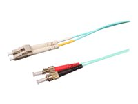 Uniformatic - Cordon de raccordement - ST/UPC multimode (M) pour LC/UPC multimode (M) - 1 m - fibre optique - duplex - 50 / 125 microns - OM3 - sans halogène - aqua 21251