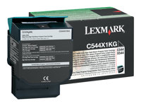 Lexmark - À rendement extrêmement élevé - noir - original - cartouche de toner LCCP, LRP - pour Lexmark C544dn, C544dtn, C544dw, C544n, X544dn, X544dn RCS, X544dtn, X544dw, X544n C544X1KG