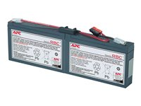 Cartouche de batterie de rechange APC #18 - Batterie d'onduleur - 1 x batterie - Acide de plomb - noir - pour P/N: AP1250RM, PS450, SC1500, SC250RM1U, SC250RMI1U, SC450R1X542, SC450RM1U, SC450RMI1U RBC18