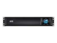 APC Smart-UPS C 1000VA 2U LCD - Onduleur ( montage en rack ) - CA 230 V - 600 Watt - 1000 VA - USB - connecteurs de sortie : 6 - 2U - noir SMC1000I-2U