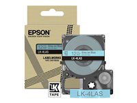 Epson LabelWorks LK-4LAS - Gris sur bleu - Rouleau (1,2 cm x 8 m) 1 cassette(s) boîte de suspension - cartouche de bande - pour LabelWorks LW-C410, LW-C610 C53S672106