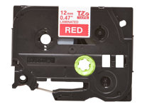 Brother TZe-435 - Blanc sur rouge - Rouleau (1,2 cm x 8 m) 1 cassette(s) ruban laminé - pour Brother PT-D210, D600, E115, H110, H200; P-Touch PT-1005, H107; P-Touch Cube Plus PT-P710 TZE435