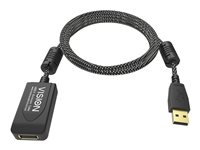 Vision Professional Premium Braided - Rallonge de câble USB - USB (M) pour USB (F) - USB 2.0 - 5 m - rappel actif en ligne - braided TC 5MUSBEXT+/HQ