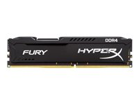 HyperX FURY - DDR4 - 8 Go - DIMM 288 broches - 2933 MHz / PC4-23400 - CL17 - 1.2 V - mémoire sans tampon - non ECC - noir HX429C17FB2/8