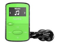 SanDisk Clip Jam - Lecteur numérique - 8 Go - vert SDMX26-008G-G46G