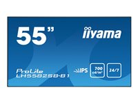 iiyama ProLite LH5582SB-B1 - Classe de diagonale 55" (54.6" visualisable) écran LCD rétro-éclairé par LED - signalisation numérique - 1080p 1920 x 1080 - noir LH5582SB-B1