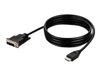 Belkin Secure KVM Video Cable - Câble vidéo - HDMI / DVI - HDMI (M) pour DVI-D (M) - 1.83 m - noir - passif, support 4K F1DN1VCBL-DH-6