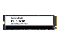 WD CL SN720 NVMe SSD SDAQNTW-256G-2000 - SSD - chiffré - 256 Go - interne - M.2 2280 - PCIe 3.0 x4 (NVMe) - Self-Encrypting Drive (SED), TCG Opal Encryption 2.01 SDAQNTW-256G-2000