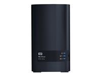 WD My Cloud EX2 Ultra WDBVBZ0080JCH - Dispositif de stockage personnel dans le nuage - 2 Baies - 8 To - HDD 4 To x 2 - RAID RAID 0, 1, JBOD - RAM 1 Go - Gigabit Ethernet - iSCSI support WDBVBZ0080JCH-EESN