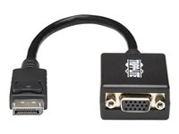 Tripp Lite Adaptateur de câble actif DisplayPort vers VGA, 1920x1200/1080p (M/F), 15 cm (6 pouces) - Carte d'écran - DisplayPort (M) pour HD-15 (VGA) (F) - 15.2 cm - noir P134-06N-VGA