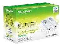 TP-Link TL-PA4010PKIT AV500+ Powerline Kit with AC Pass Through - Pont - HomePlug AV (HPAV) - Branchement mural (pack de 2) TL-PA4010P KIT