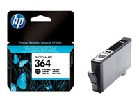 HP 364 - 3 ml - photo noire - original - cartouche d'encre (photo) - pour Deskjet 35XX; Photosmart 55XX, 55XX B111, 65XX, 7510 C311, 7520, Wireless B110 CB317EE#BA1