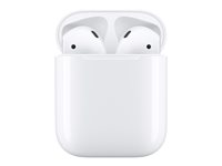 Apple AirPods - Véritables écouteurs sans fil avec micro - embout auriculaire - Bluetooth - pour 10.5-inch iPad Pro, 12.9-inch iPad Pro, 9.7-inch iPad (5th generation), 9.7-inch iPad Pro, iPad Air, iPad Air 2, iPad mini 2, 3, 4, iPhone 5, 5c, 5s, 6, 6 Plu MMEF2ZM/A
