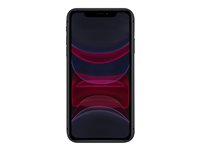 Apple iPhone 11 - Smartphone - double SIM - 4G Gigabit Class LTE - 128 Go - GSM - 6.1" - 1792 x 828 pixels (326 ppi) - Liquid Retina HD display (caméra avant de 12 mégapixels) - 2x caméras arrière - noir MWM02ZD/A