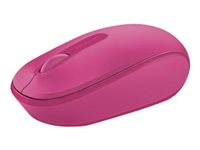 Microsoft Wireless Mobile Mouse 1850 - Souris - droitiers et gauchers - optique - 3 boutons - sans fil - 2.4 GHz - récepteur sans fil USB - magenta U7Z-00065