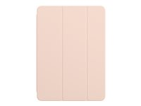 Apple Smart Folio - Protection à rabat pour tablette - polyuréthane - sable rose - 11" - pour 11-inch iPad Pro (1ère génération, 2e génération) MXT52ZM/A