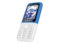 Danew G10 - Téléphone de service - double SIM - RAM 32 Mo / Mémoire interne 32 Mo - microSD slot - 240 x 320 pixels - rear camera 0,3 MP - bleu G10-BLEU