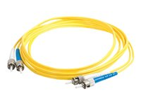 C2G ST-ST 9/125 OS1 Duplex Singlemode PVC Fiber Optic Cable (LSZH) - Câble réseau - mode unique ST (M) pour mode unique ST (M) - 10 m - fibre optique - duplex - 9 / 125 micromètres - OS1 - sans halogène - jaune 85564