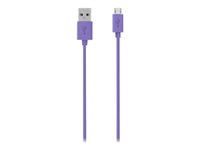 Belkin MIXIT - Câble USB - Micro-USB de type B (M) pour USB (M) - 2 m - violet F2CU012BT2M-PUR