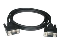 C2G - Câble de modem nul - DB-9 (F) pour DB-9 (F) - 50 cm - vis moletées - noir 81416