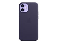 Apple - Coque de protection pour téléphone portable - avec MagSafe - cuir - violet foncé - pour iPhone 12 mini MJYQ3ZM/A