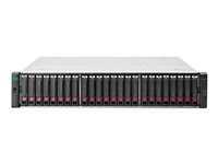 HPE Modular Smart Array 2042 Hybrid Flash w/o SFP SFF Bundle - Baie de disques - 8 To - 24 Baies (SAS-3) - HDD 1.2 To x 6 + SSD 400 Go x 2 - SAS 12Gb/s (externe) - rack-montable - 2U - Top Value Lite Q5U48A
