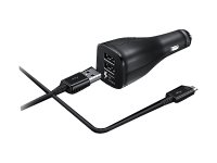 Samsung EP-LN920 - Adaptateur d'alimentation pour voiture - 2 A - 2 connecteurs de sortie (USB) - noir EP-LN920BBEGWW