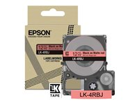 Epson LabelWorks LK-4RBJ - Noir sur rouge mat - Rouleau (1,2 cm x 8 m) 1 cassette(s) boîte de suspension - cartouche de bande - pour LabelWorks LW-C410, LW-C610 C53S672071
