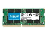 Crucial - DDR4 - module - 8 Go - SO DIMM 260 broches - 2666 MHz / PC4-21300 - CL19 - 1.2 V - mémoire sans tampon - non ECC CT8G4SFRA266