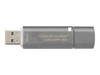 Kingston DataTraveler Locker+ G3 - Clé USB - chiffré - 8 Go - USB 3.0 DTLPG3/8GB